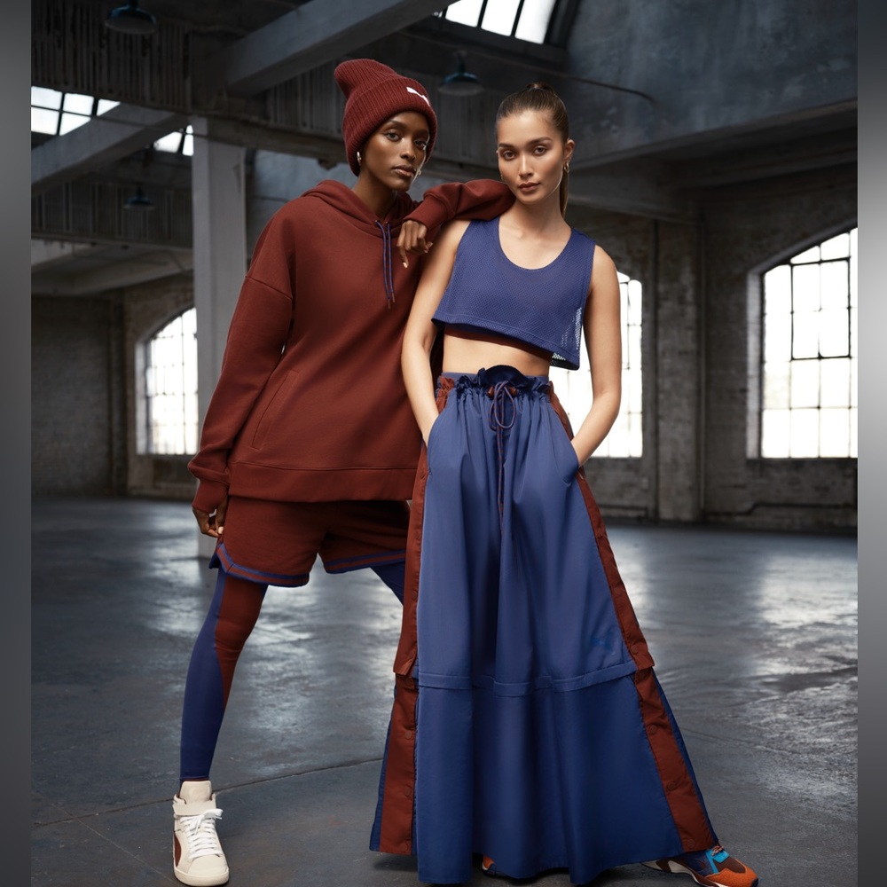 Brand New PUMA x JUNE AMBROSE Keeping Score Maxi/Midi Convertible Skirt